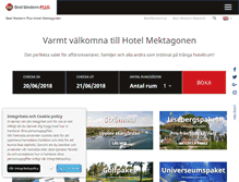 Tablet Screenshot of hotelmektagonen.se